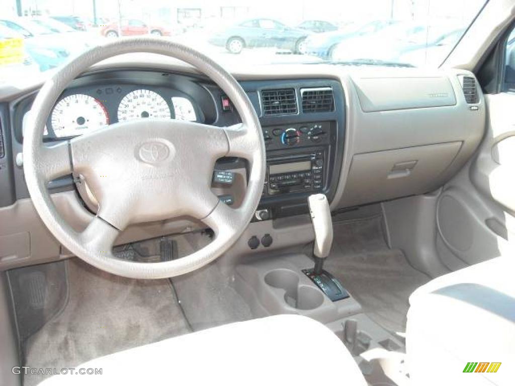 2001 Tacoma V6 PreRunner Double Cab - Radiant Red / Oak Beige photo #12