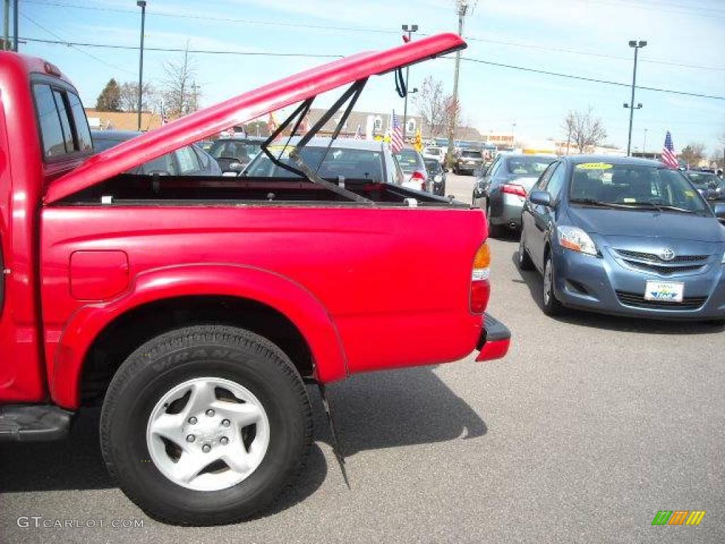 2001 Tacoma V6 PreRunner Double Cab - Radiant Red / Oak Beige photo #20