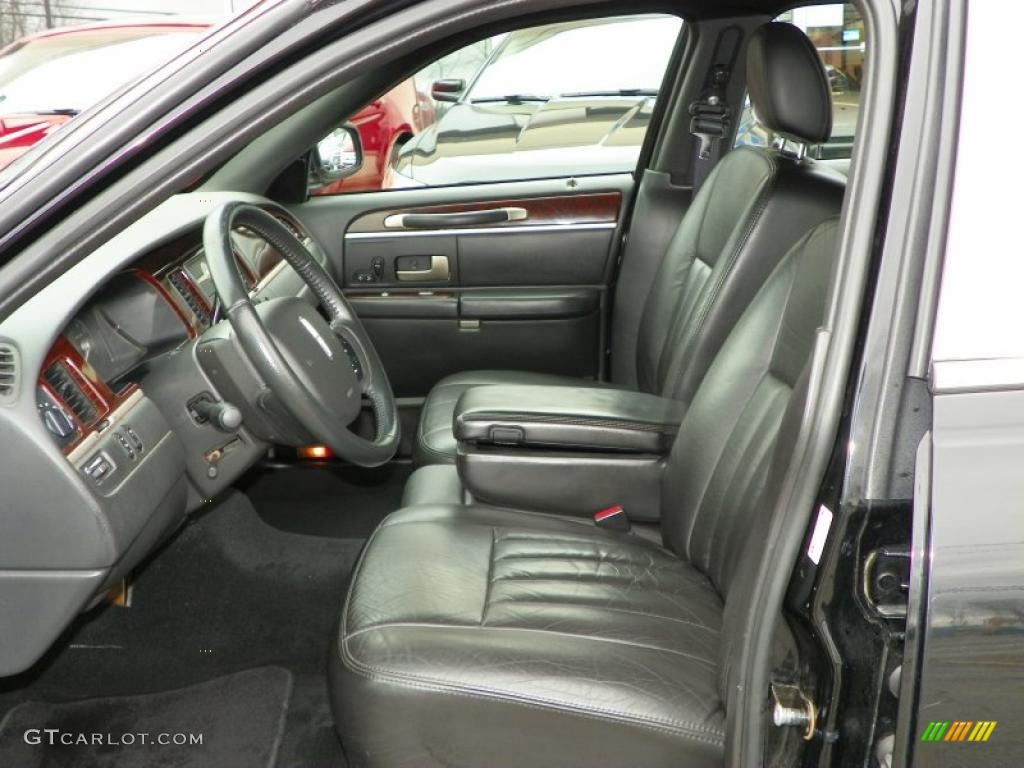 Black Interior 2007 Lincoln Town Car Executive L Photo #46786431