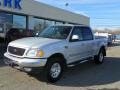 2003 Silver Metallic Ford F150 XLT SuperCrew 4x4  photo #2