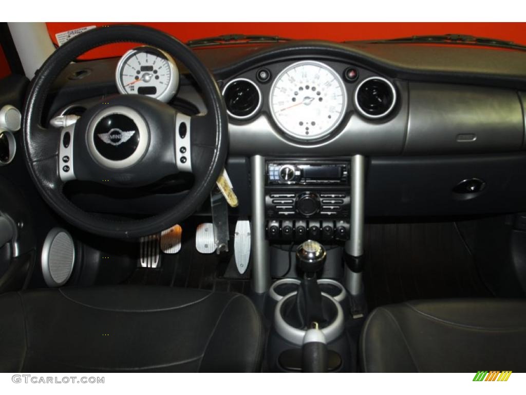 2002 Mini Cooper S Hardtop Panther Black Dashboard Photo #46787094