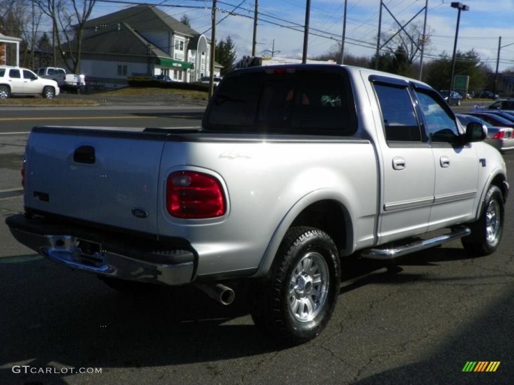 2003 F150 XLT SuperCrew 4x4 - Silver Metallic / Medium Graphite Grey photo #3