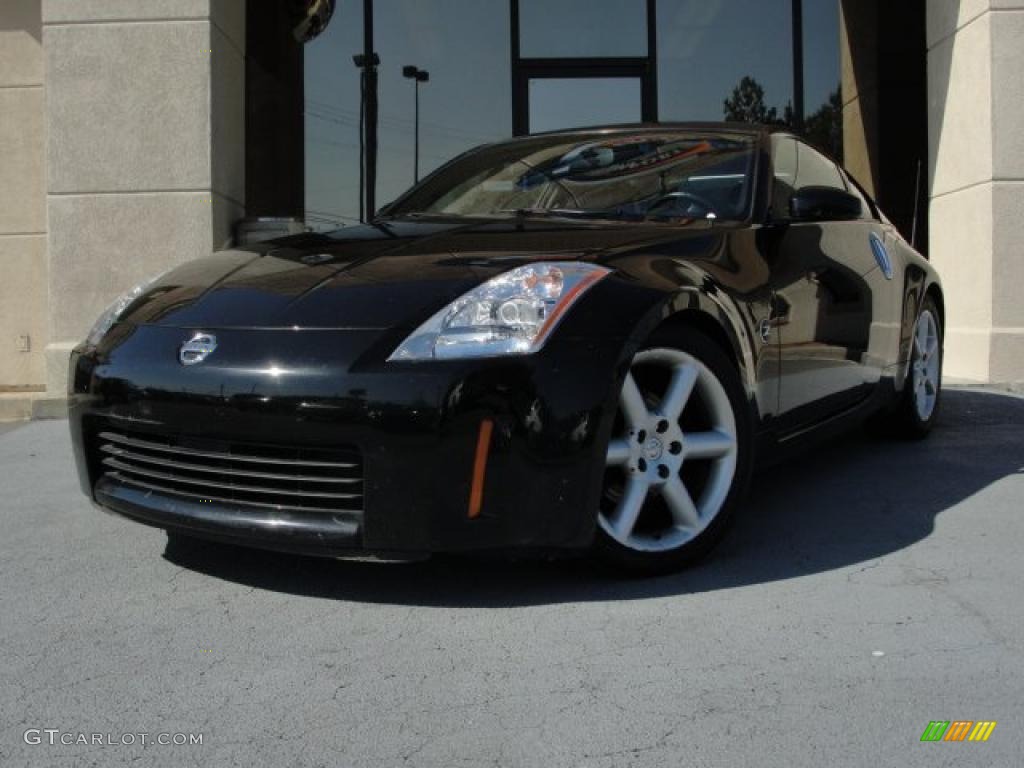 2003 350Z Touring Coupe - Super Black / Charcoal photo #1