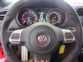 Interlagos Plaid Cloth 2011 Volkswagen GTI 4 Door Steering Wheel