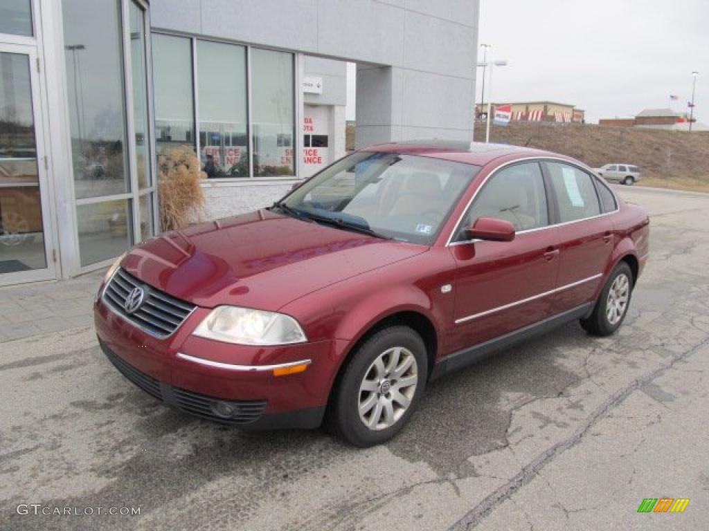 2003 Passat GLS Sedan - Colorado Red Pearl / Beige photo #2