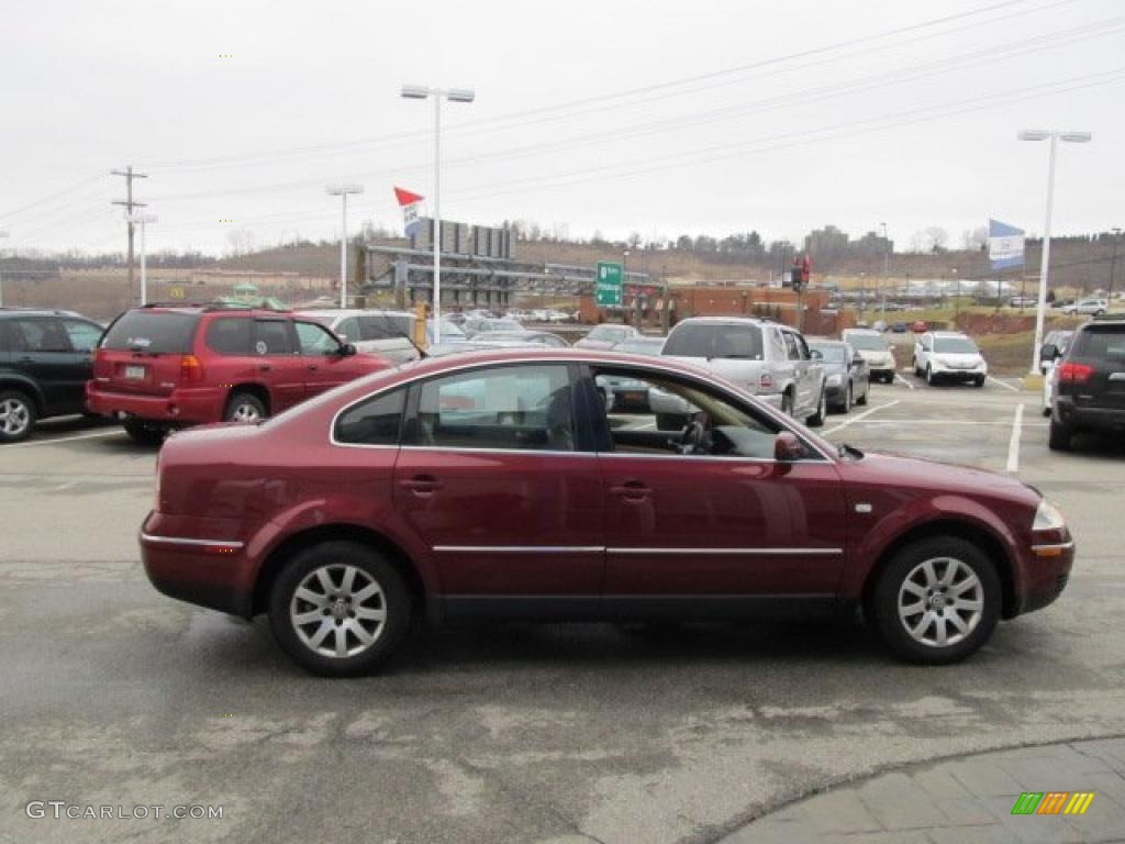2003 Passat GLS Sedan - Colorado Red Pearl / Beige photo #8