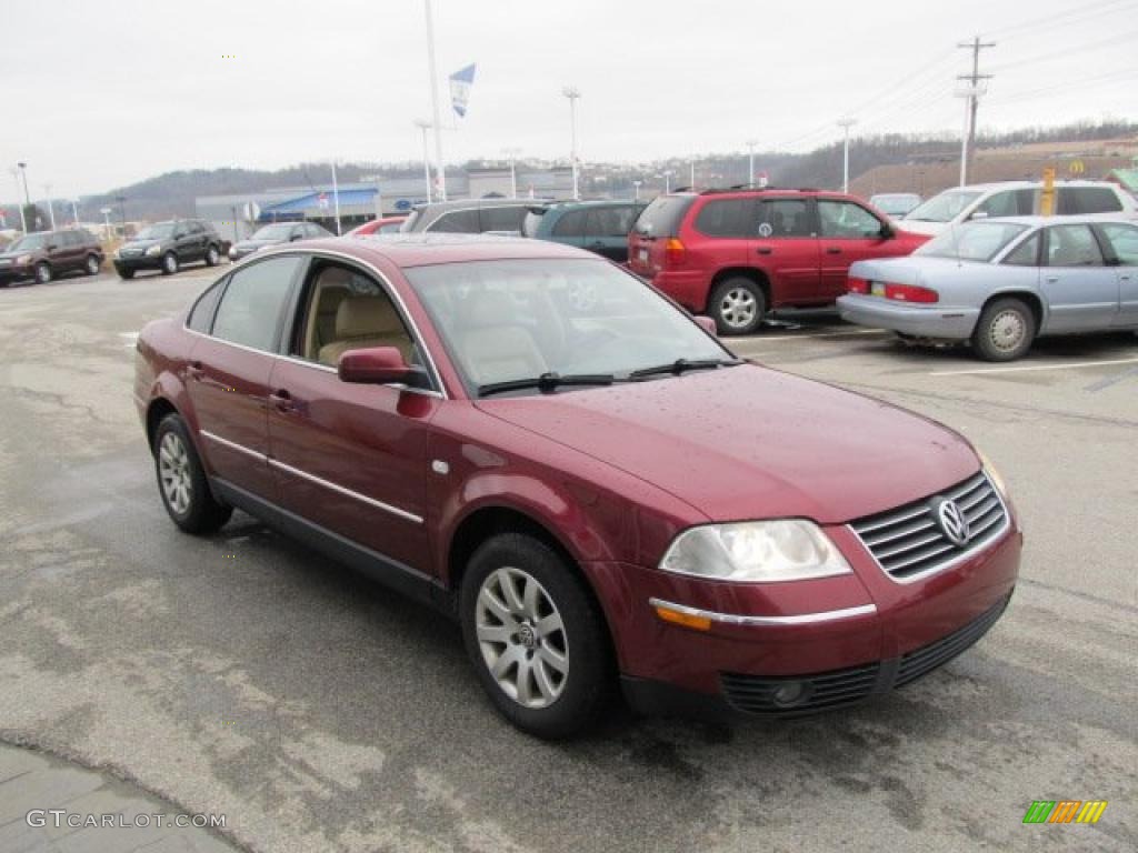 2003 Passat GLS Sedan - Colorado Red Pearl / Beige photo #9