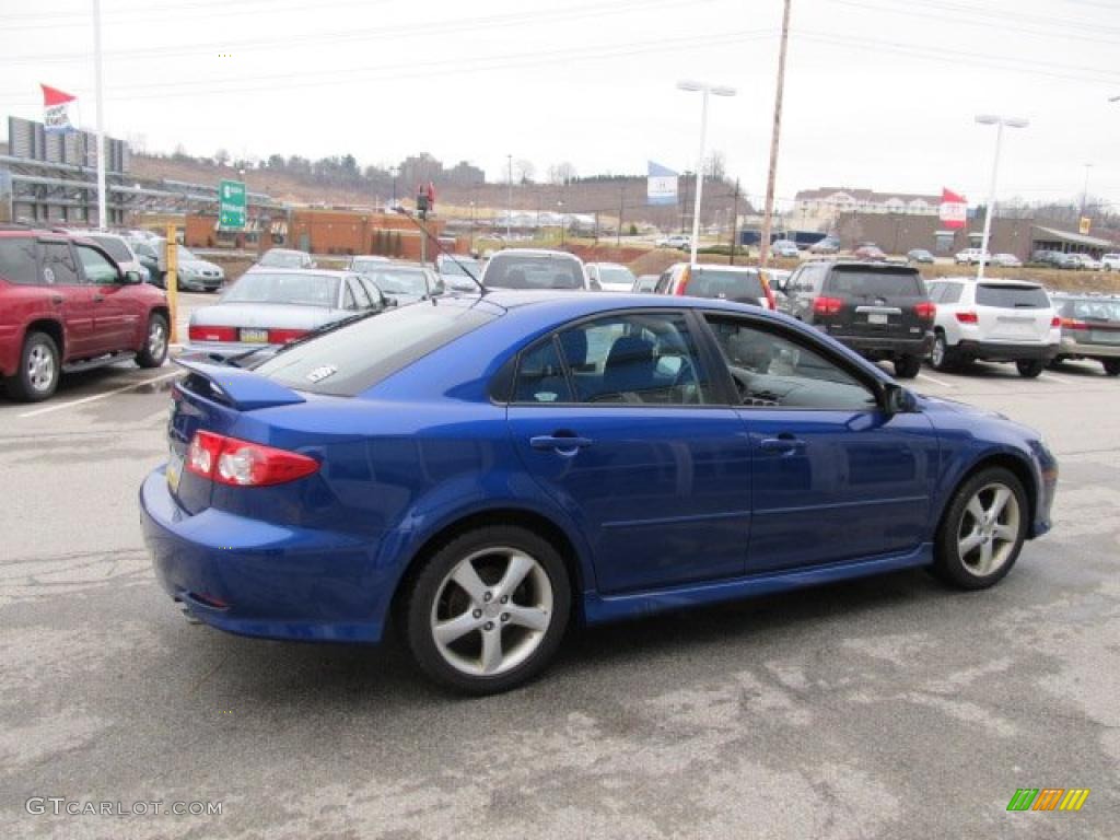 2005 MAZDA6 i Sport Hatchback - Lapis Blue Metallic / Black photo #6