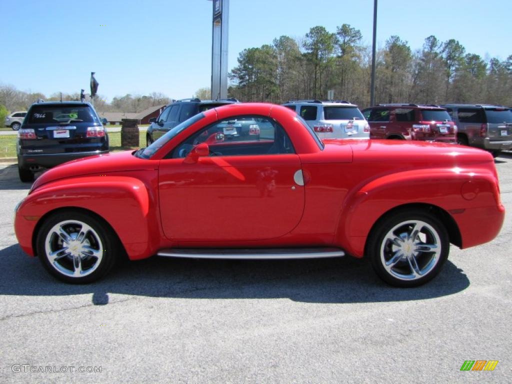 Redline Red 2005 Chevrolet SSR Standard SSR Model Exterior Photo #46790403