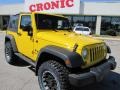 2009 Detonator Yellow Jeep Wrangler X 4x4  photo #1