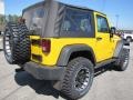 2009 Detonator Yellow Jeep Wrangler X 4x4  photo #7