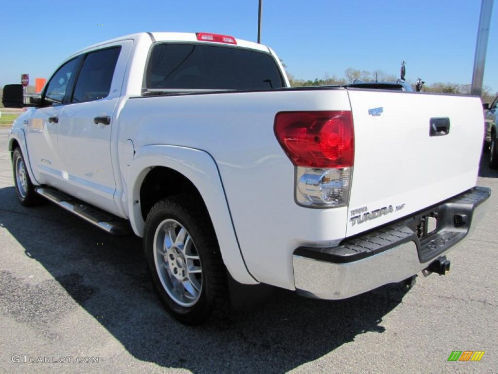 2008 Tundra X-SP CrewMax - Super White / Graphite Gray photo #5