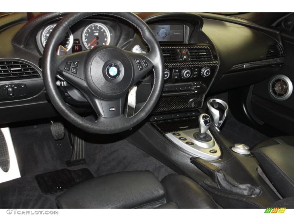 2008 BMW M6 Convertible Black Dashboard Photo #46791643