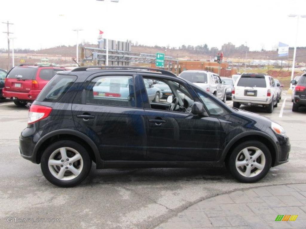 2007 SX4 Convenience AWD - Black Onyx Pearl / Black photo #8