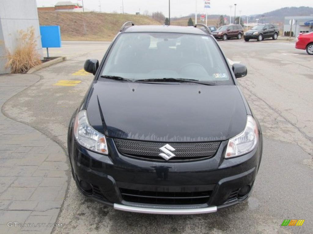 2007 SX4 Convenience AWD - Black Onyx Pearl / Black photo #10