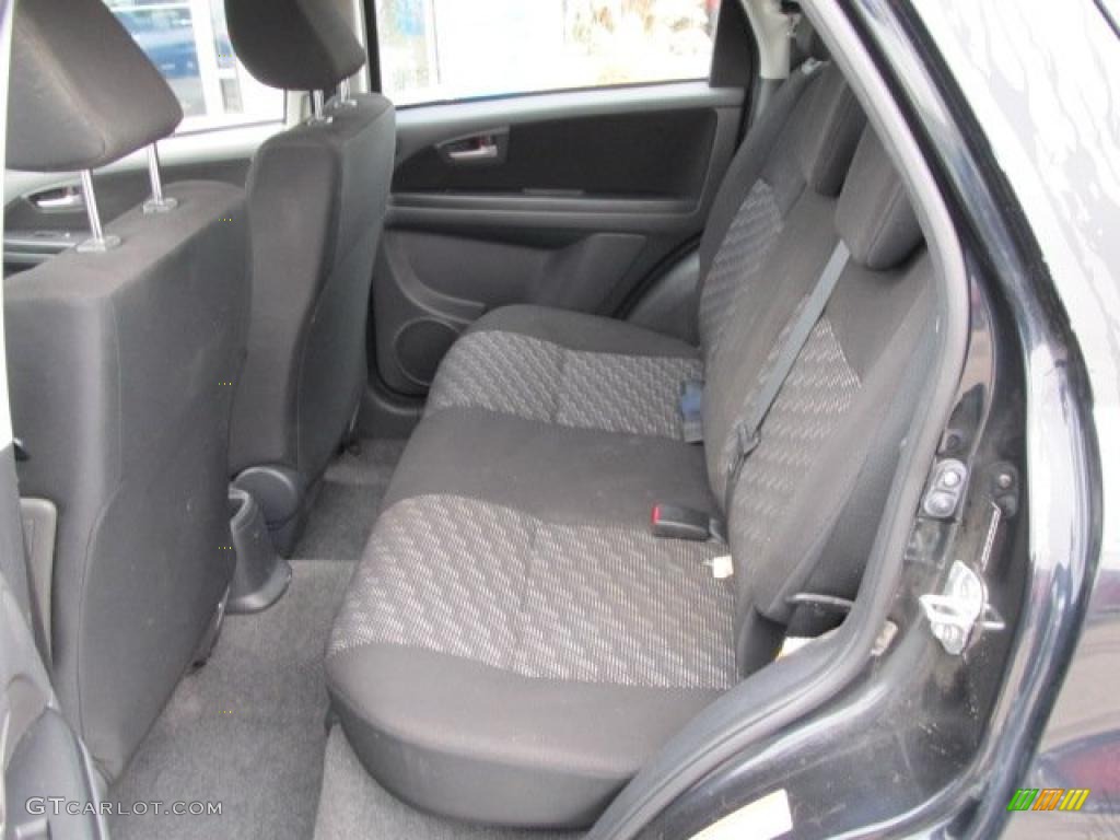 Black Interior 2007 Suzuki SX4 Convenience AWD Photo #46792182