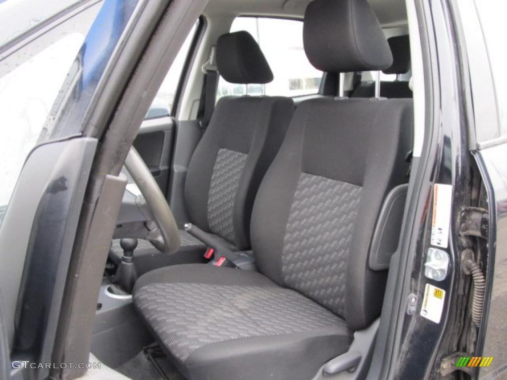 2007 SX4 Convenience AWD - Black Onyx Pearl / Black photo #14
