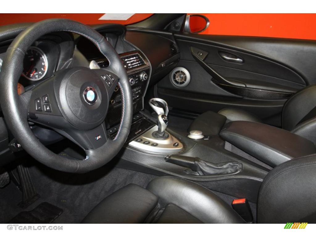 Black Interior 2008 BMW M6 Convertible Photo #46792266