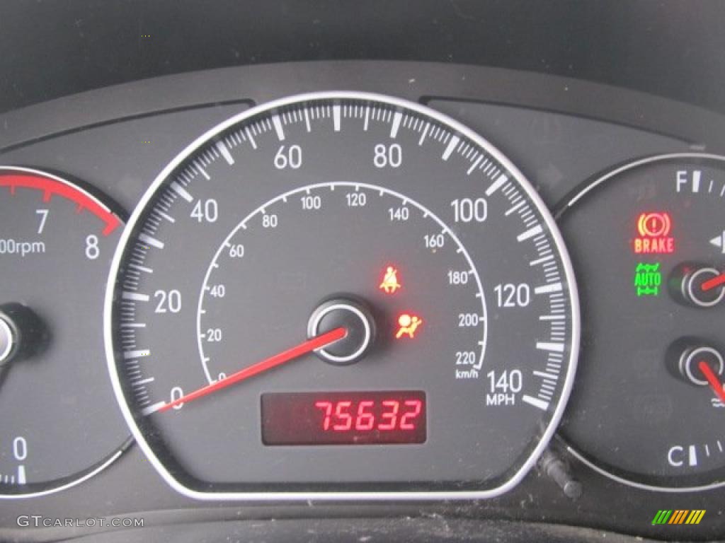 2007 Suzuki SX4 Convenience AWD Gauges Photo #46792314