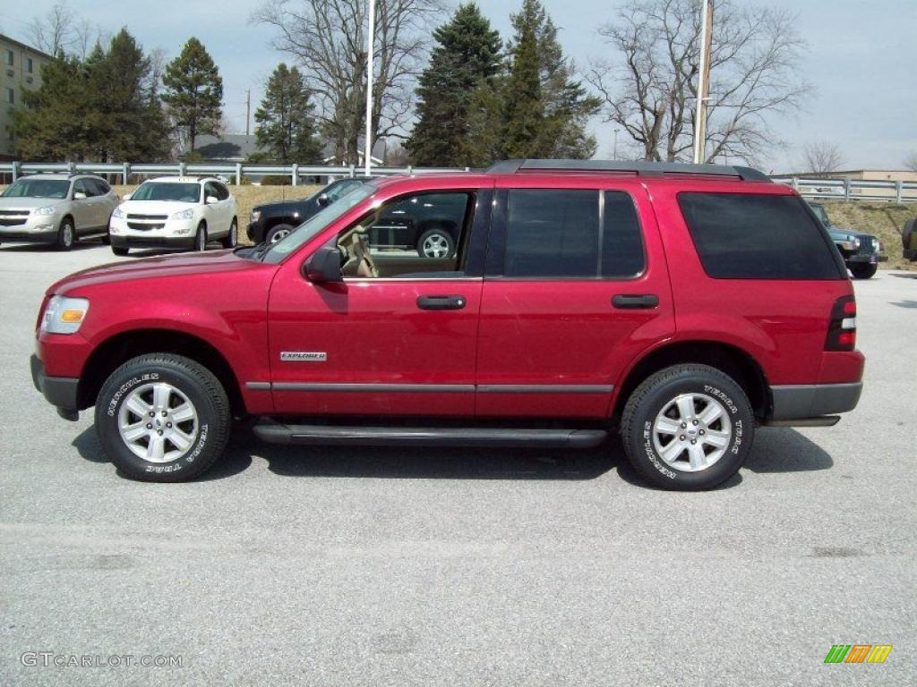 Redfire Metallic 2006 Ford Explorer XLS 4x4 Exterior Photo #46793385