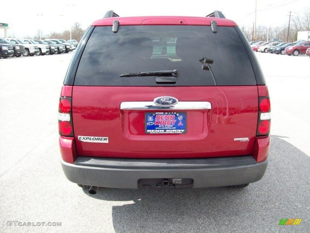 2006 Explorer XLS 4x4 - Redfire Metallic / Stone photo #13