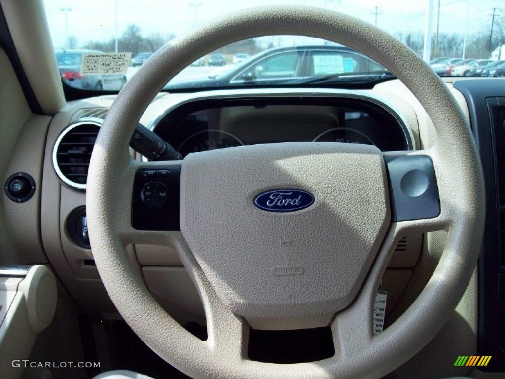 2006 Ford Explorer XLS 4x4 Stone Steering Wheel Photo #46793523