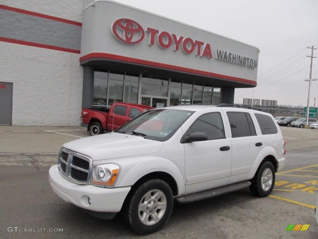 2004 Durango SLT 4x4 - Bright White / Medium Slate Gray photo #1