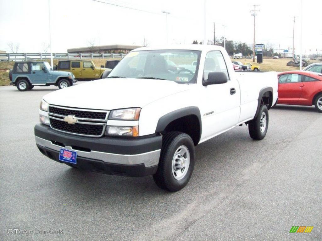 2006 Silverado 2500HD Work Truck Regular Cab - Summit White / Dark Charcoal photo #11