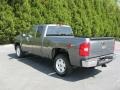 2011 Steel Green Metallic Chevrolet Silverado 1500 LT Extended Cab  photo #3