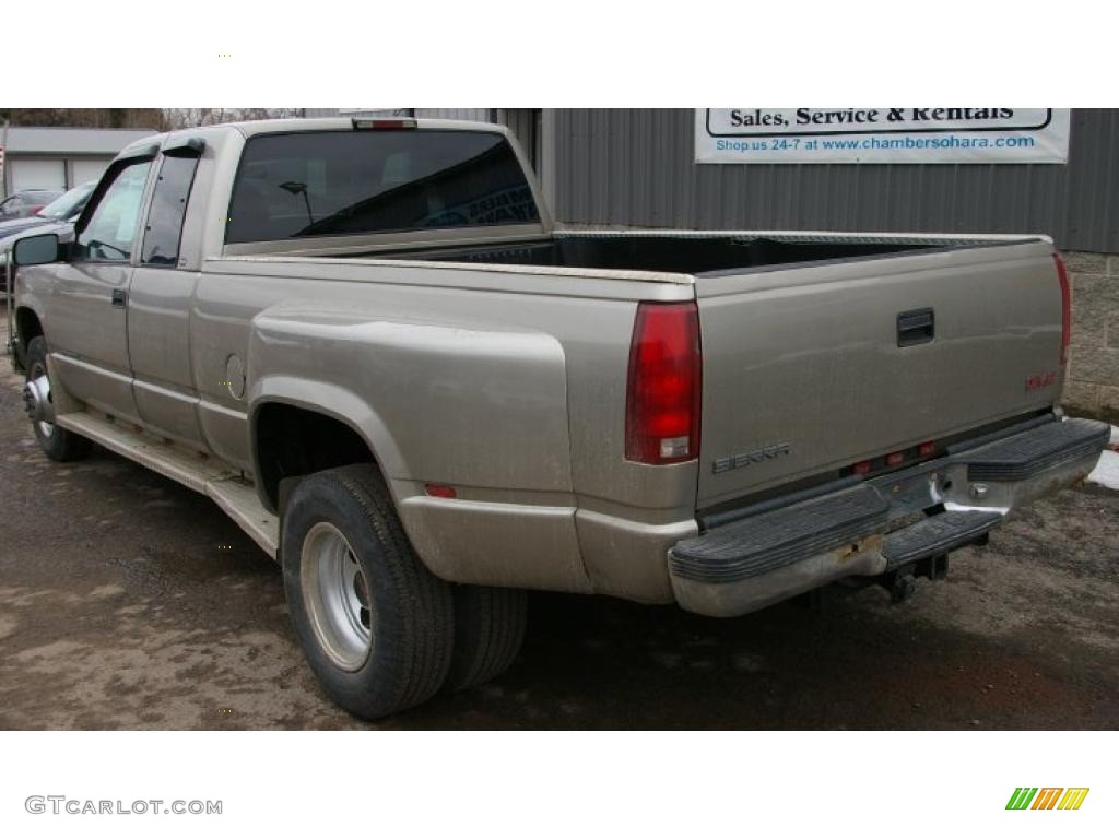 2000 Sierra 3500 SLE Extended Cab Dually - Pewter Metallic / Neutral photo #6