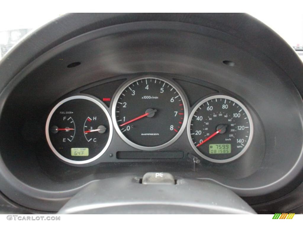 2006 Subaru Impreza WRX Sedan Gauges Photo #46796064
