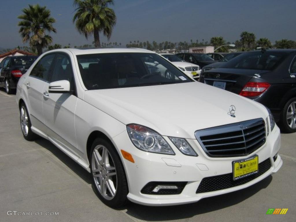 2011 E 550 Sedan - Arctic White / Natural Beige/Black photo #1