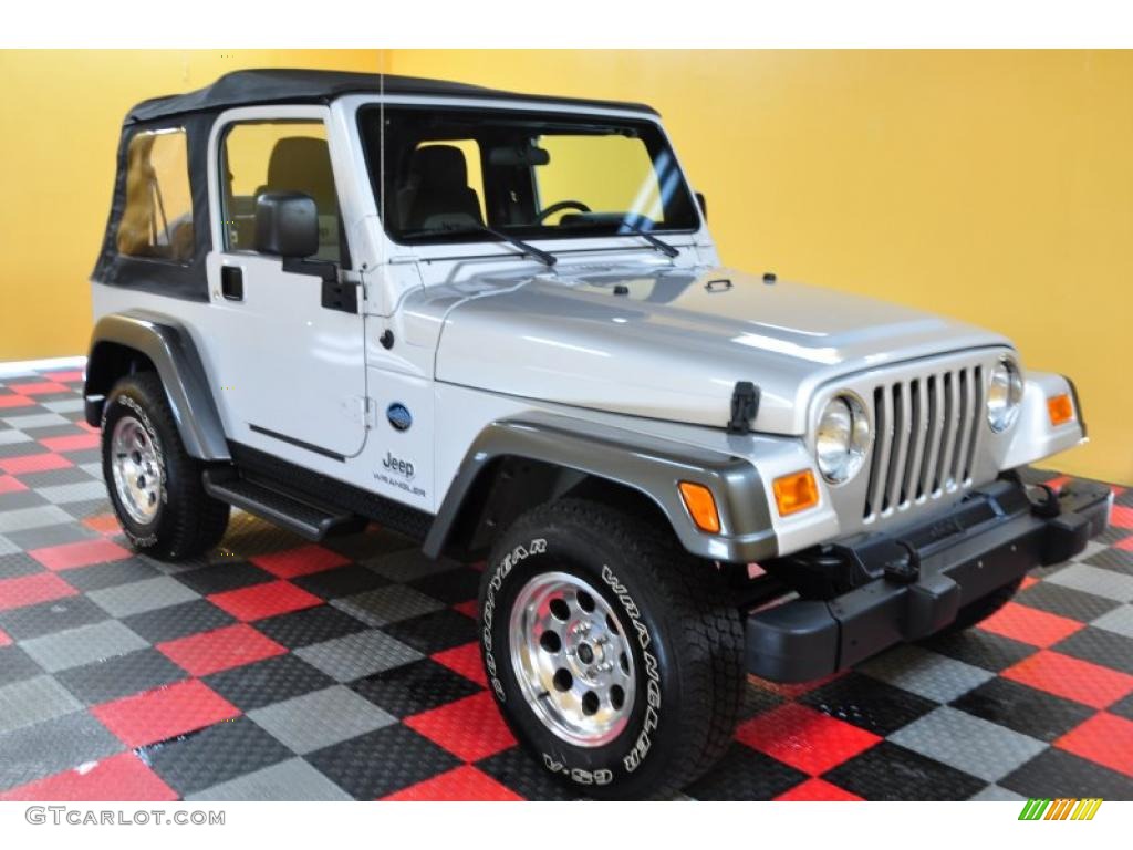 Bright Silver Metallic Jeep Wrangler