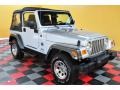 2004 Bright Silver Metallic Jeep Wrangler X 4x4  photo #1