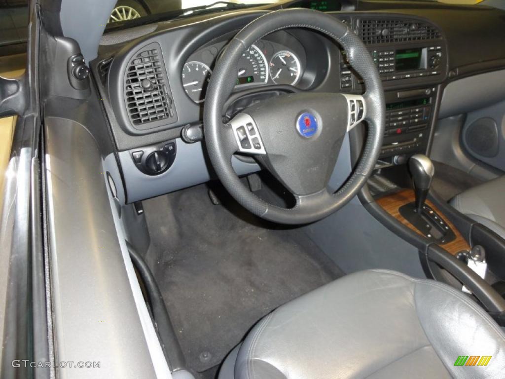 2006 Saab 9-3 2.0T Convertible Slate Gray Dashboard Photo #46797591