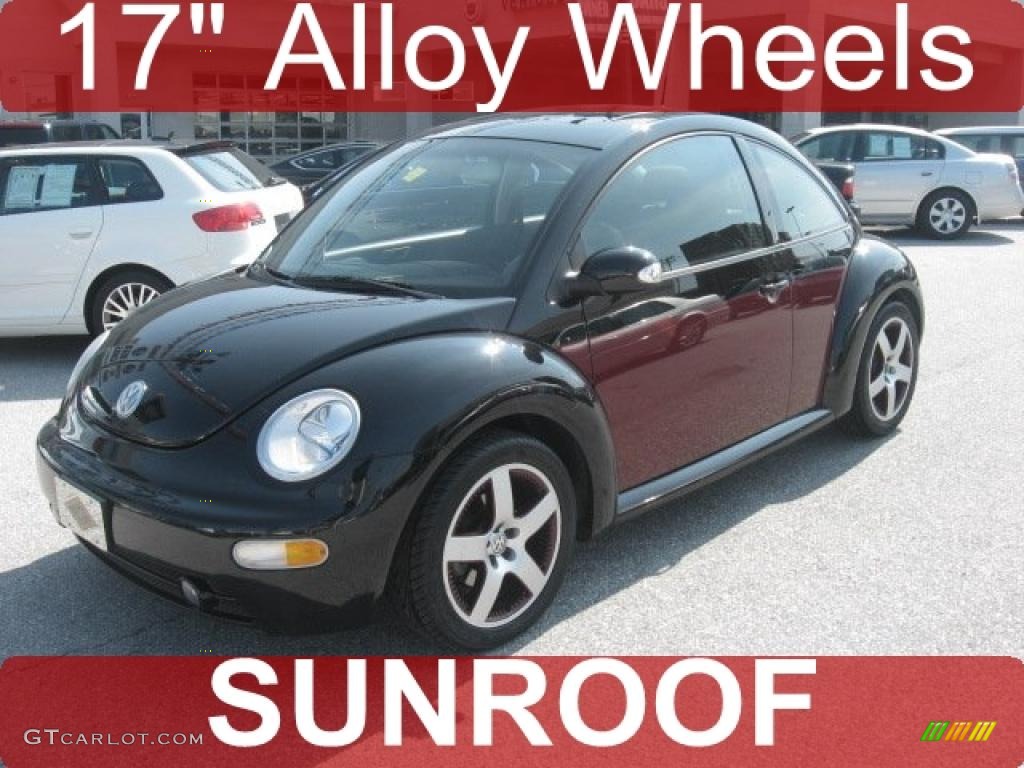 2005 New Beetle GLS Coupe - Uni Black / Black/Red photo #1