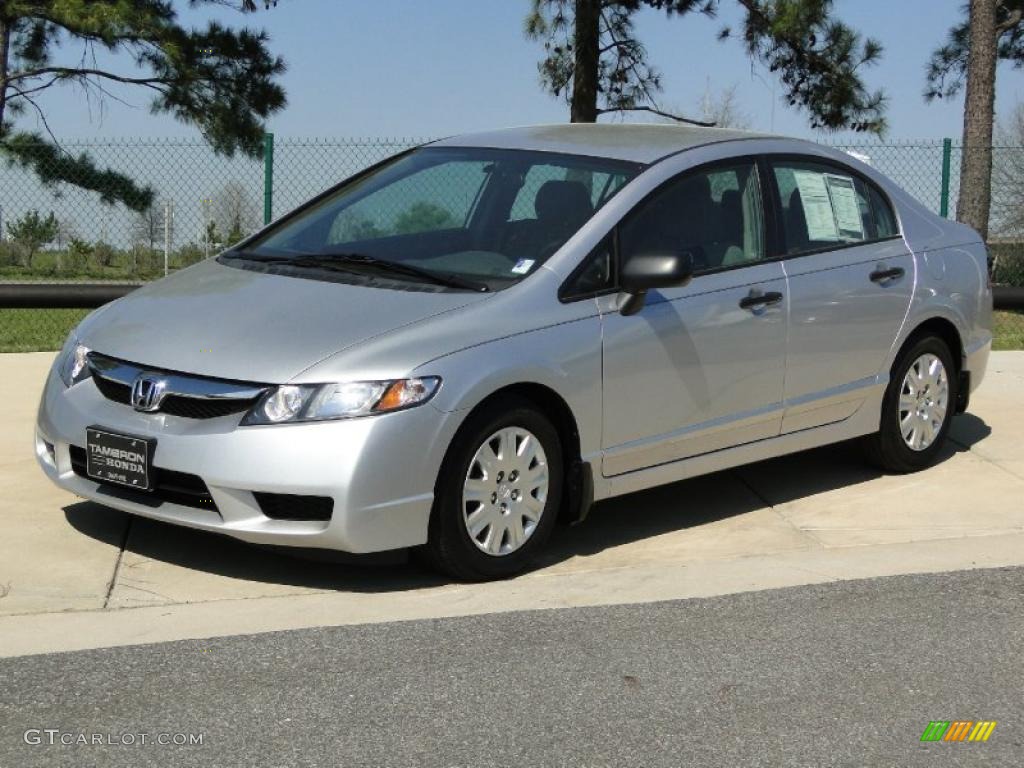 Alabaster Silver Metallic 2010 Honda Civic DX-VP Sedan Exterior Photo #46798608