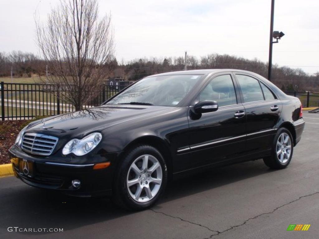 Black 2007 Mercedes-Benz C 280 4Matic Luxury Exterior Photo #46798986
