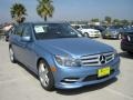 2011 Quartz Blue Metallic Mercedes-Benz C 300 Sport  photo #1