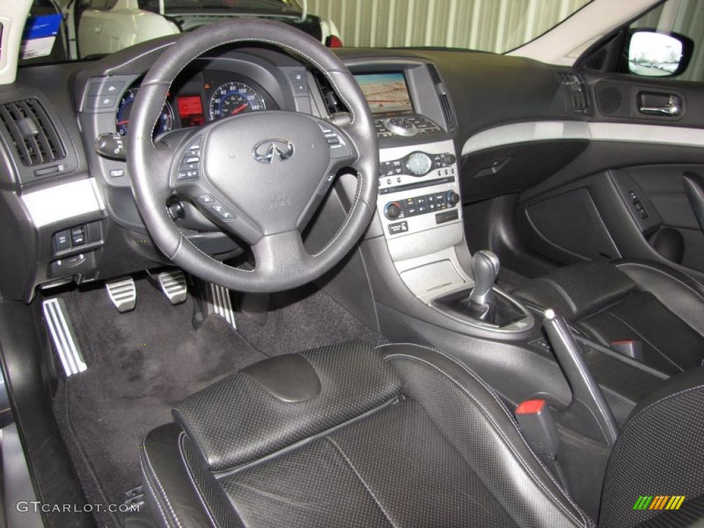 2008 Infiniti G 37 S Sport Coupe Graphite Dashboard Photo #46799712