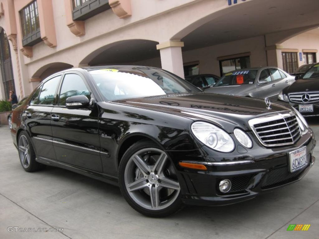 2008 E 63 AMG Sedan - Black / Black photo #1