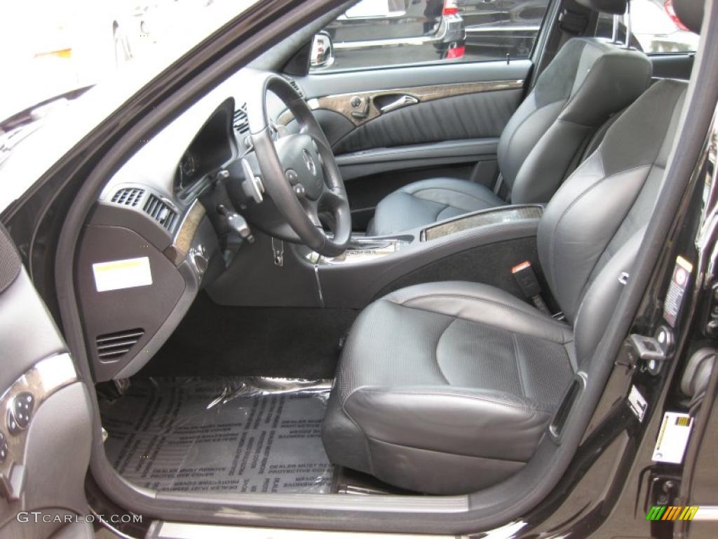 Black Interior 2008 Mercedes-Benz E 63 AMG Sedan Photo #46800273