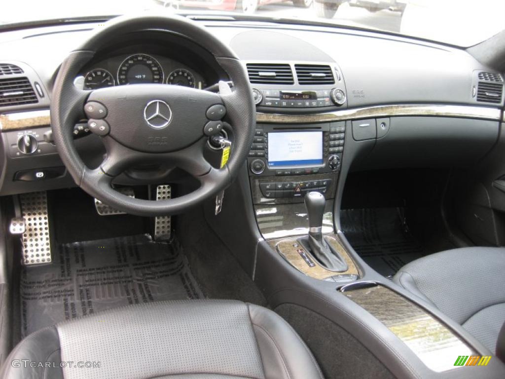 2008 Mercedes-Benz E 63 AMG Sedan Black Dashboard Photo #46800354