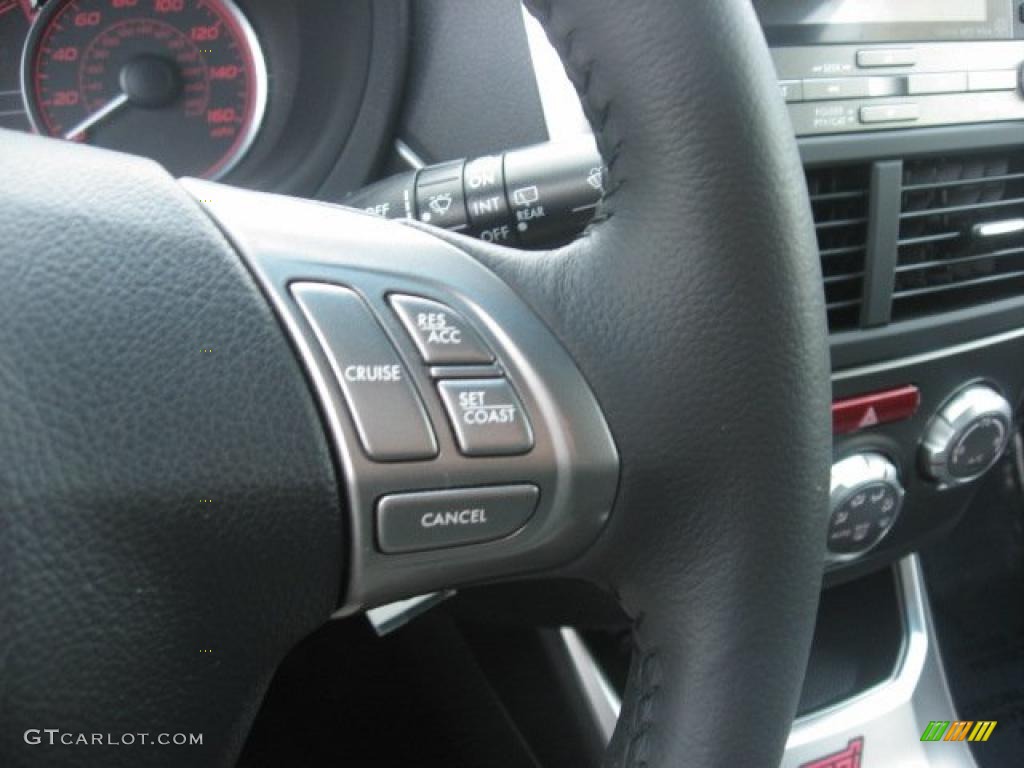 2009 Impreza WRX STi - Dark Gray Metallic / Graphite Gray Alcantara/Carbon Black Leather photo #30