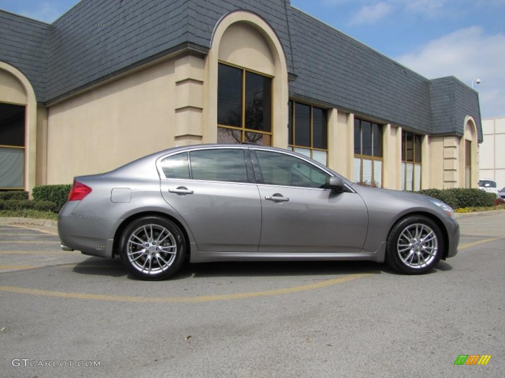 2008 G 35 S Sport Sedan - Platinum Graphite Gray / Graphite photo #7