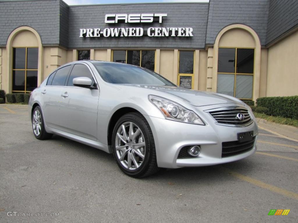 2010 G 37 S Sport Sedan - Liquid Platinum / Graphite photo #1