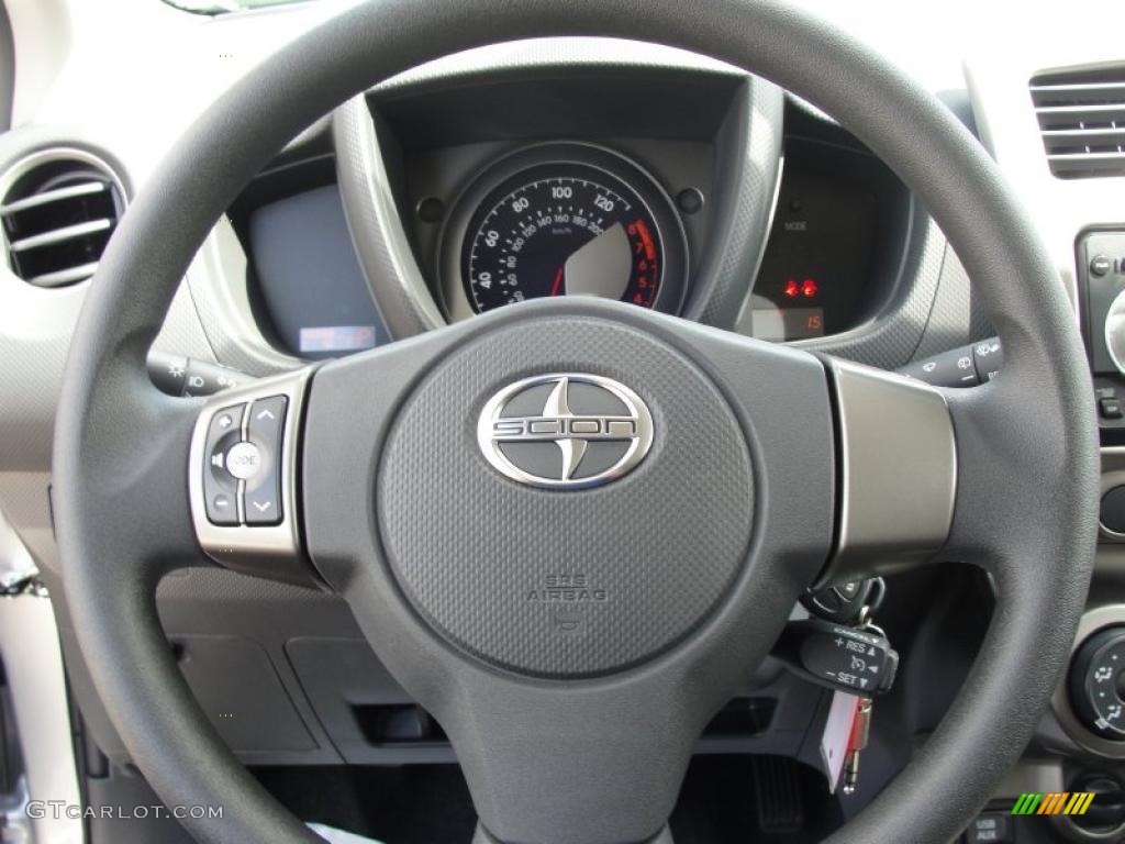 2011 Scion xD Standard xD Model Charcoal Steering Wheel Photo #46804125