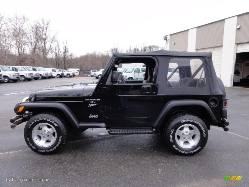 1999 Wrangler Sport 4x4 - Black / Agate photo #11