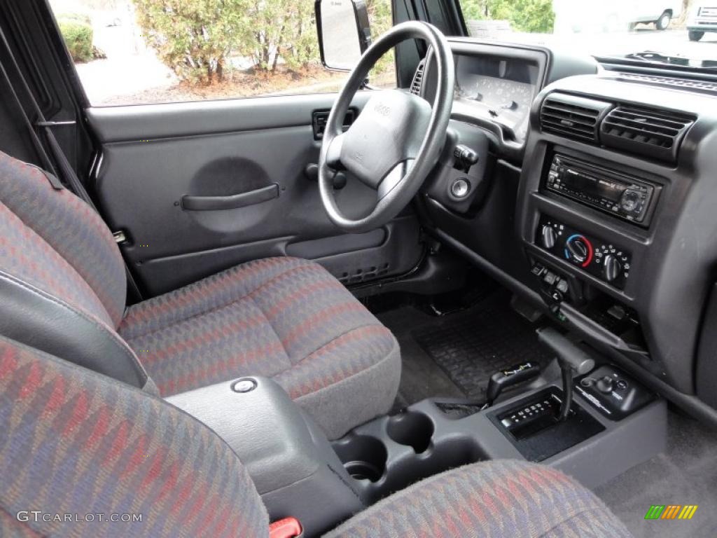 Agate Interior 1999 Jeep Wrangler Sport 4x4 Photo 46805073