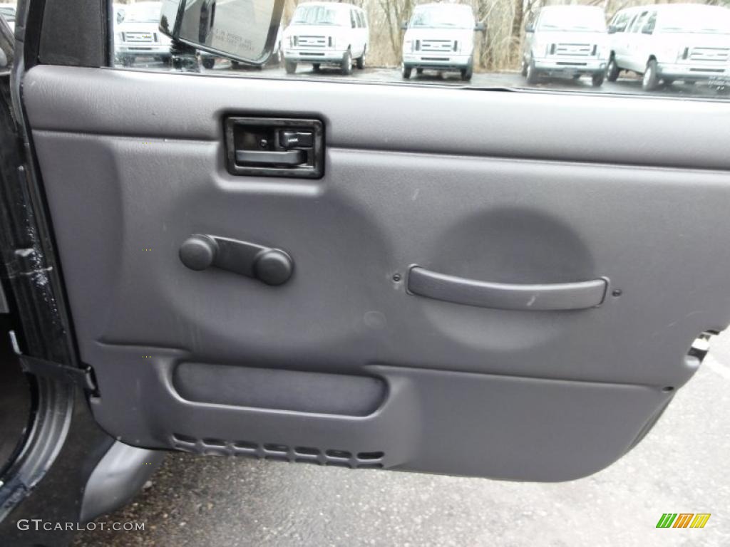 1999 Jeep Wrangler Sport 4x4 Agate Door Panel Photo #46805103